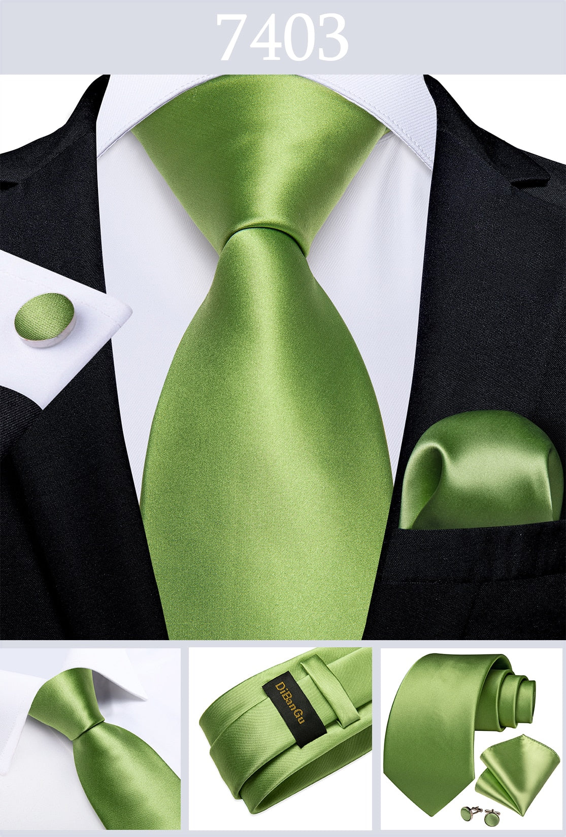 Men's Tie Teal Green Paisley Novelty Design Silk Wedding Tie for Men Handky cufflink Tie Set Party Business Fashion Set The Clothing Company Sydney