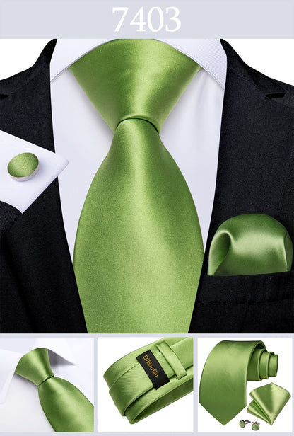 Men's Tie Teal Green Paisley Novelty Design Silk Wedding Tie for Men Handky cufflink Tie Set Party Business Fashion Set The Clothing Company Sydney