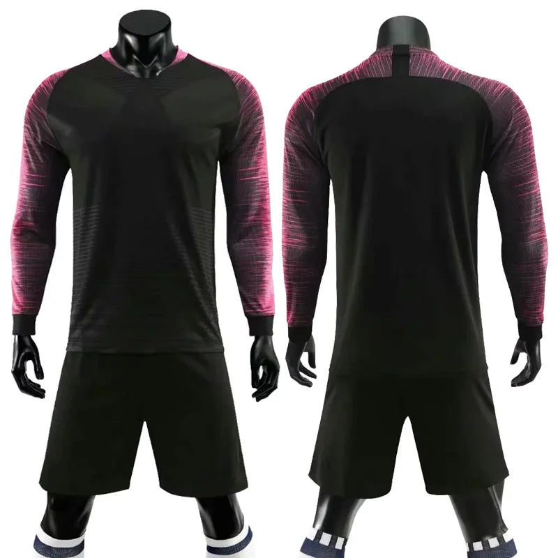 Mens Womens Kids Long Sleeve Soccer Jersey Set Custom Football Jerseys Uniform Team Kit blank Football Set The Clothing Company Sydney