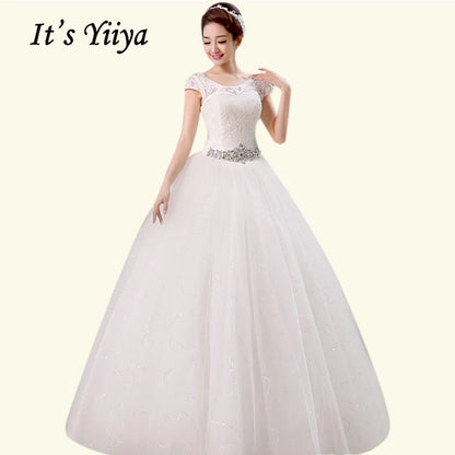V-neck Wedding Dresses Off White Sequined Wedding Gown - The Clothing Company Sydney