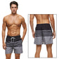 Summer Mens Swim Shorts Beach Quick Dry Printing Swimsuit Plus Size Mesh Liner Surfing Gym Board Shorts