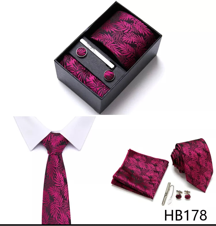 7.5 cm Business Ties Hanky Cufflink Set Tie Clips Green Necktie Corbatas For Men Wedding In Gift Box The Clothing Company Sydney