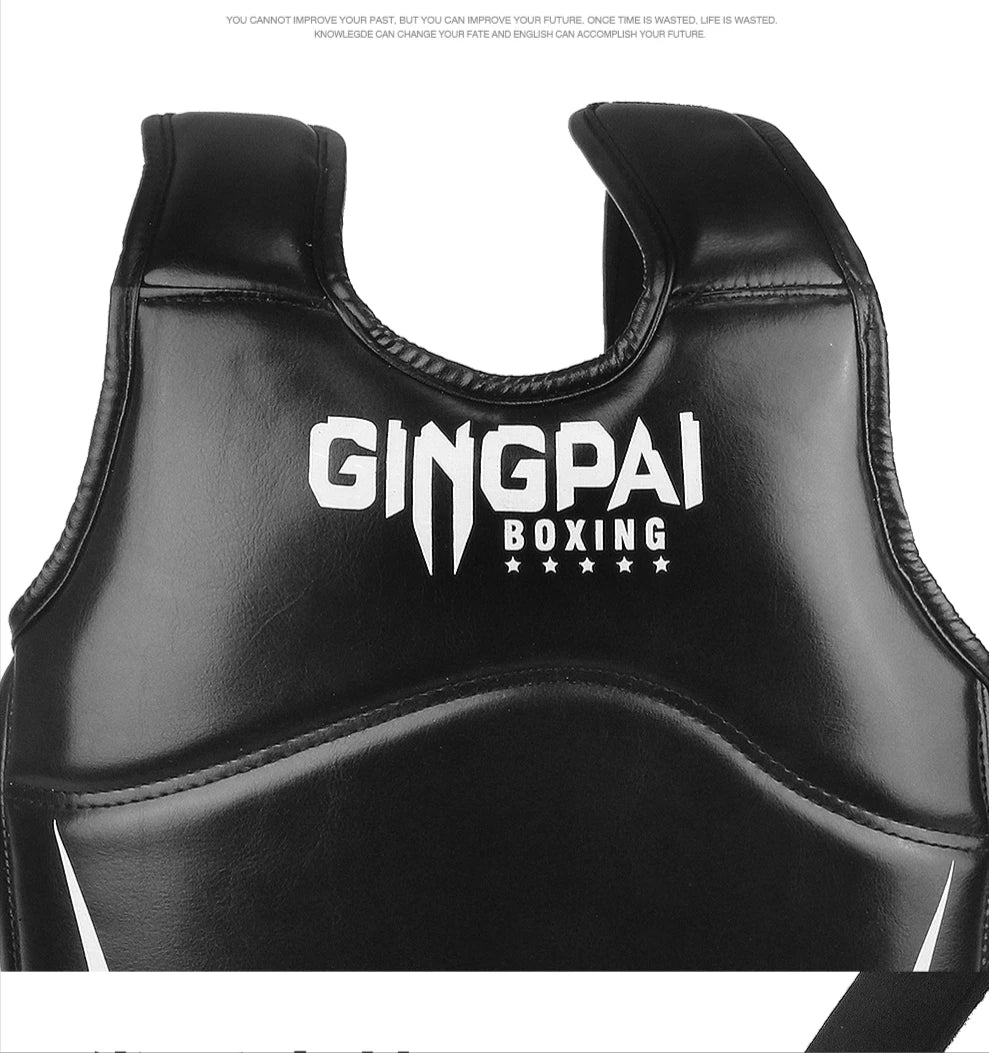 Boxing Chest Guard MMA Martial Arts Rib Shield Armour Adults Kids Body Protector Kickboxing Training Uniform Muay Thai Fight Gear - The Clothing Company Sydney