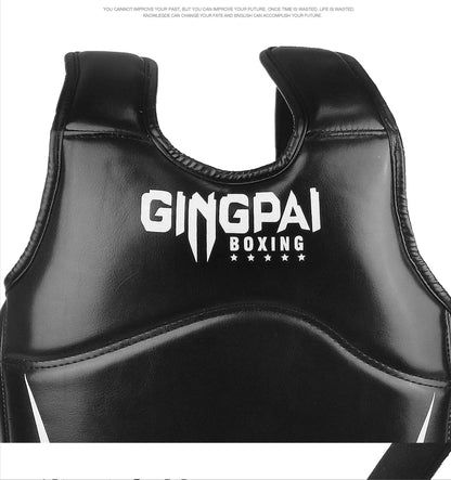Boxing Chest Guard MMA Martial Arts Rib Shield Armour Adults Kids Body Protector Kickboxing Training Uniform Muay Thai Fight Gear - The Clothing Company Sydney