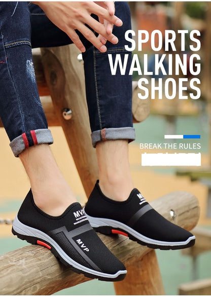 Summer Mesh Men's Shoes Lightweight Sneakers Men Fashion Casual Walking Shoes Breathable Slip on Mens Loafers The Clothing Company Sydney