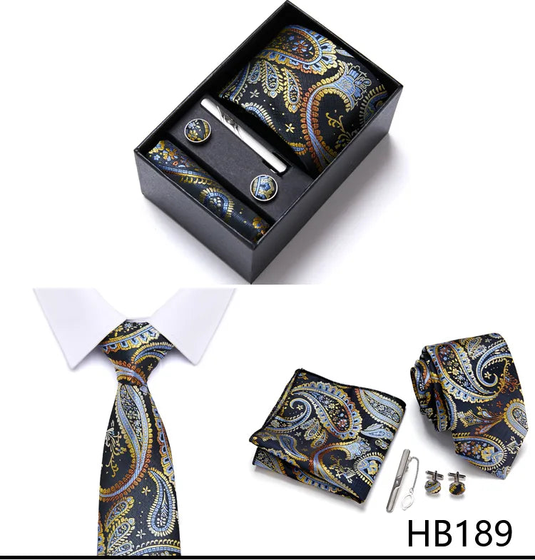 7.5 cm Business Ties Hanky Cufflink Set Tie Clips Green Necktie Corbatas For Men Wedding In Gift Box The Clothing Company Sydney