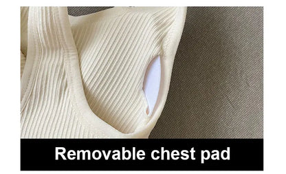 Women's Sporstwear Seamless Yoga Sport Bra Tops Suits With Shorts Gym Fitness Clothing Sleeveless Top Set - The Clothing Company Sydney