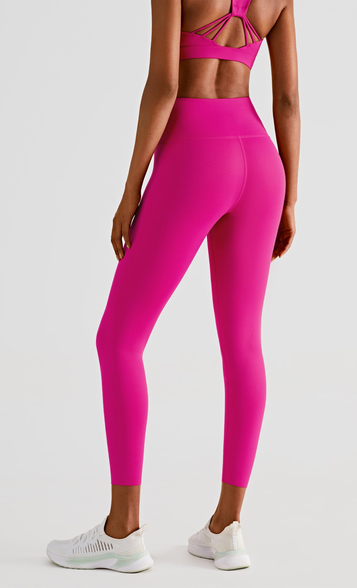 Women's Double Layer Abdominal Tightening Fitness Yoga Pants High Waist Hip Lifting Gym Sports Leggings Nude Tights The Clothing Company Sydney