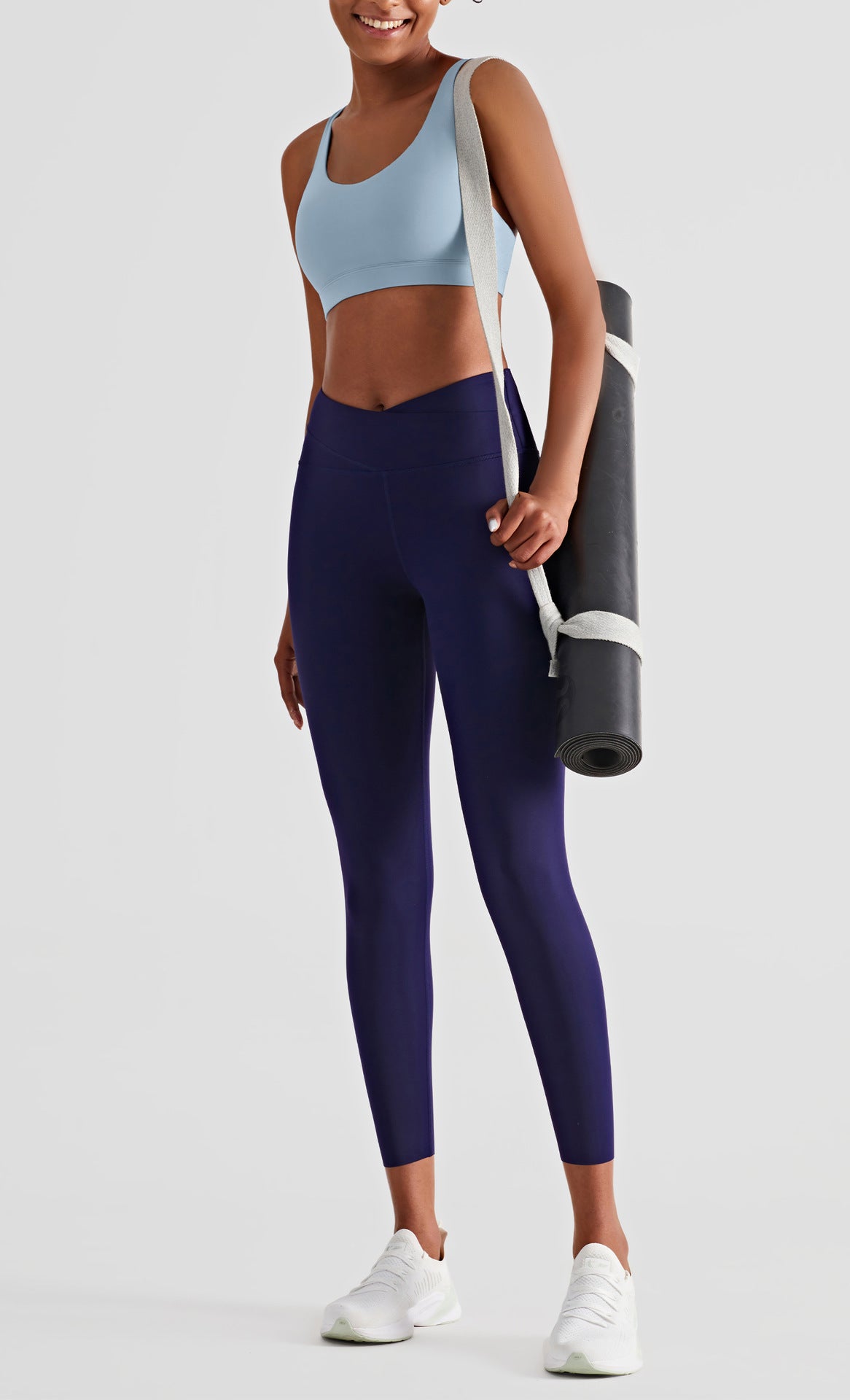 Women's Double Layer Abdominal Tightening Fitness Yoga Pants High Waist Hip Lifting Gym Sports Leggings Nude Tights The Clothing Company Sydney