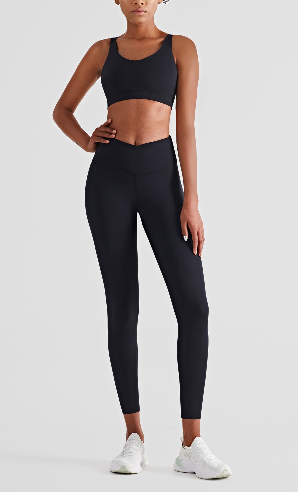 Women's Double Layer Abdominal Tightening Fitness Yoga Pants High Waist Hip Lifting Gym Sports Leggings Nude Tights The Clothing Company Sydney