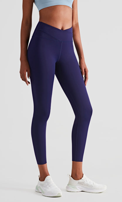 Women's Double Layer Abdominal Tightening Fitness Yoga Pants High Waist Hip Lifting Gym Sports Leggings Nude Tights The Clothing Company Sydney