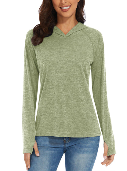 UPF50+ Breathable Long Sleeve Hoodie T-shirts Women's Sun/UV Protection Casual Hooded T shirts Outdoor Sports Pullover The Clothing Company Sydney