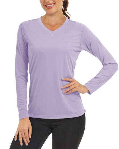 Summer Sun Protection Shirts UPF 50+ Womens Long Sleeve V Neck Shirts Lightweight Quick Dry Tee Shirts Outdoor Pullover The Clothing Company Sydney
