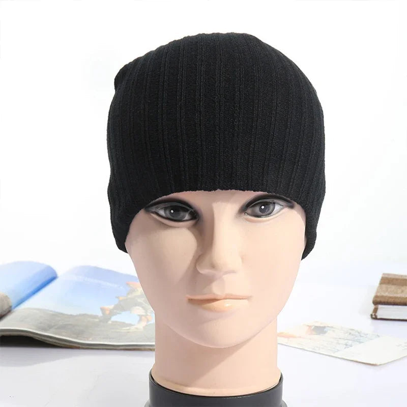 Skullies Beanies Keep Warm Unisex Hip Hop Black White Gray Winter Men Beanie Women Knitted Hat The Clothing Company Sydney