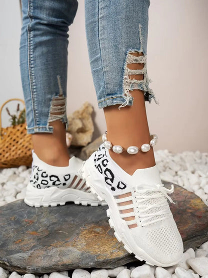 Leopard Print Women's Sneakers – Waterproof & Stylish The Clothing Company Sydney