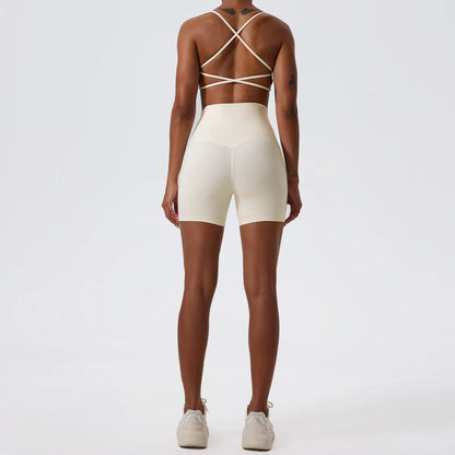 Yoga Clothing Push Up Gym Shorts Womens High Waist Sports Leggings Workout Cycling Shorts - The Clothing Company Sydney