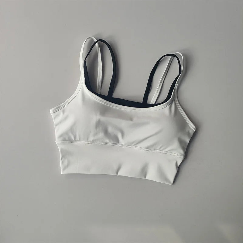 Shockproof Sports Bra Womens Slim Elastic Fitness Underwear  Gym Breathable Yoga Crop Top Sportswear The Clothing Company Sydney