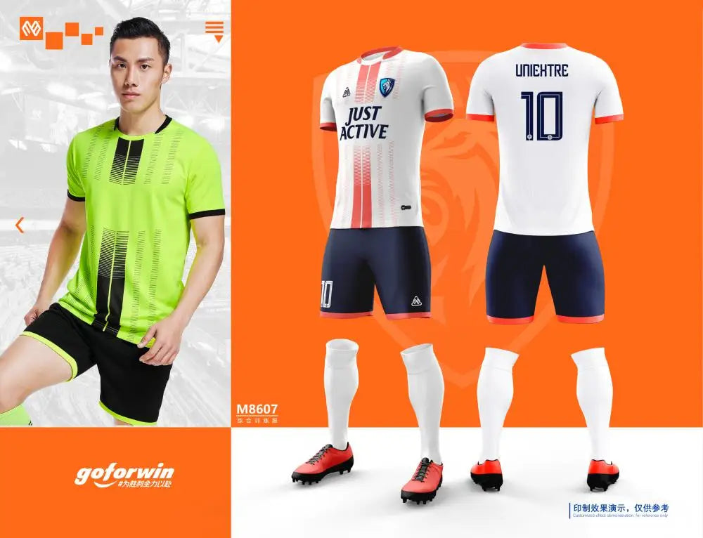 Men Women Kids Soccer Set Short Sleeve Volleyball Uniform Football Jersey Team Training Shirts Sport Kit Suit Breathable Set The Clothing Company Sydney