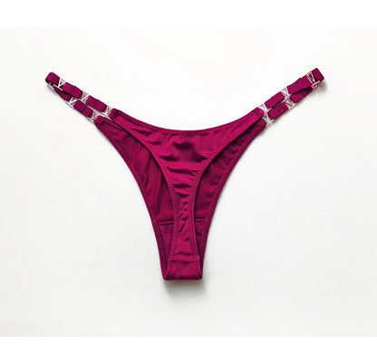 Seamless Thong Women's Underwear Briefs Panties Zebra Flower Low Rise Metal Buckle G String Bikini Undies The Clothing Company Sydney