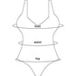 Leaves Printed Push Up Swimsuit Small Chest Women Two Piece Swimwear Beachwear Bathing Suit Bikini Set The Clothing Company Sydney