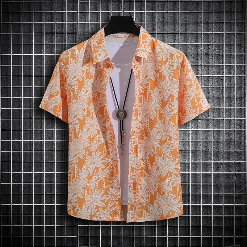 Men's Tropical Short Sleeve Printed Shirt  Unisex  Casual Tops - The Clothing Company Sydney