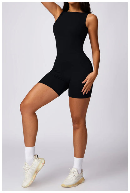 Yoga Jumpsuit Women's Fitness Sports Overalls Gym Clothing Set Yoga Wear Workout Outfit Push Up Activewear - The Clothing Company Sydney