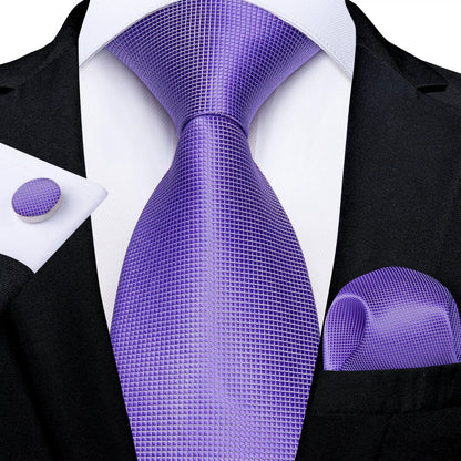 Luxury Purple Paisley Silk Tie Set for Men – 8cm Gift Set The Clothing Company Sydney