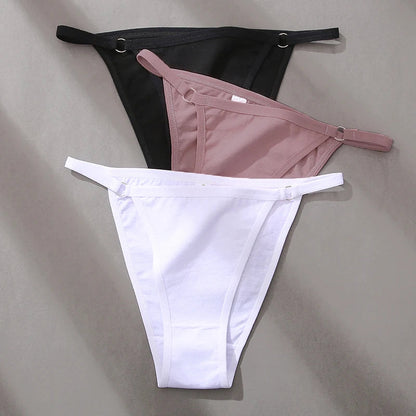 3 Pack Women's Cotton Panties Low Waist Bikini Briefs Ladies Underwear Soft Solid Underpants Lingerie The Clothing Company Sydney