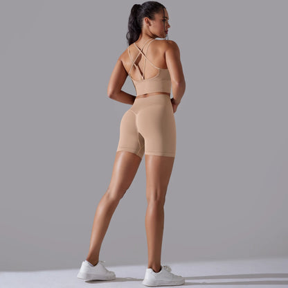 2 Piece Yoga Set Women's Tracksuit Seamless Running Workout Sportswear Gym Clothing Leggings Bra Fitness Suit - The Clothing Company Sydney