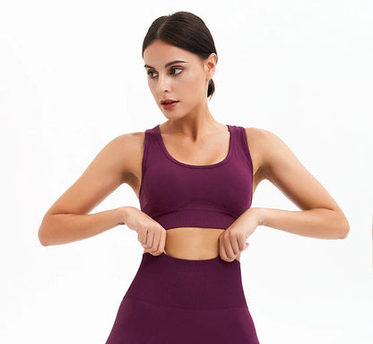 Tank Top Women's Gym Yoga Bra Padded Sports Bra Removable Workout Push Up Crop Top Fitness Bra Athletic Sportswear The Clothing Company Sydney