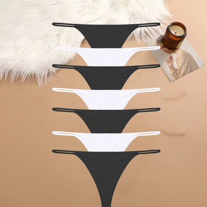 7 Pack Ladies T-back Underpants Stretch Thongs Women Underwear G-string Seamless Panties The Clothing Company Sydney