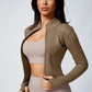 Women's Zipper Turtleneck Sports Long-Sleeve Sports Top, Gym Wear Ladies' Sportswear for Indoor Outdoor Jacket The Clothing Company Sydney