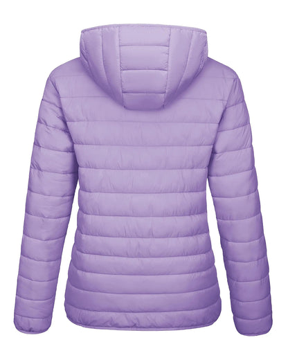 Warm Puffer Jackets Hooded Womens Full Zip Multi-pockets Quilted Jacket Winter Waterproof Camping Down Coat Lightweight Parka The Clothing Company Sydney