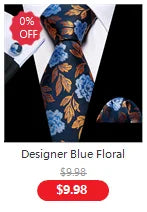 Elegant Men's Gold Leaves Floral Silk Neck Tie Pocket Square Cufflinks Wedding Business Party Gift Set - The Clothing Company Sydney