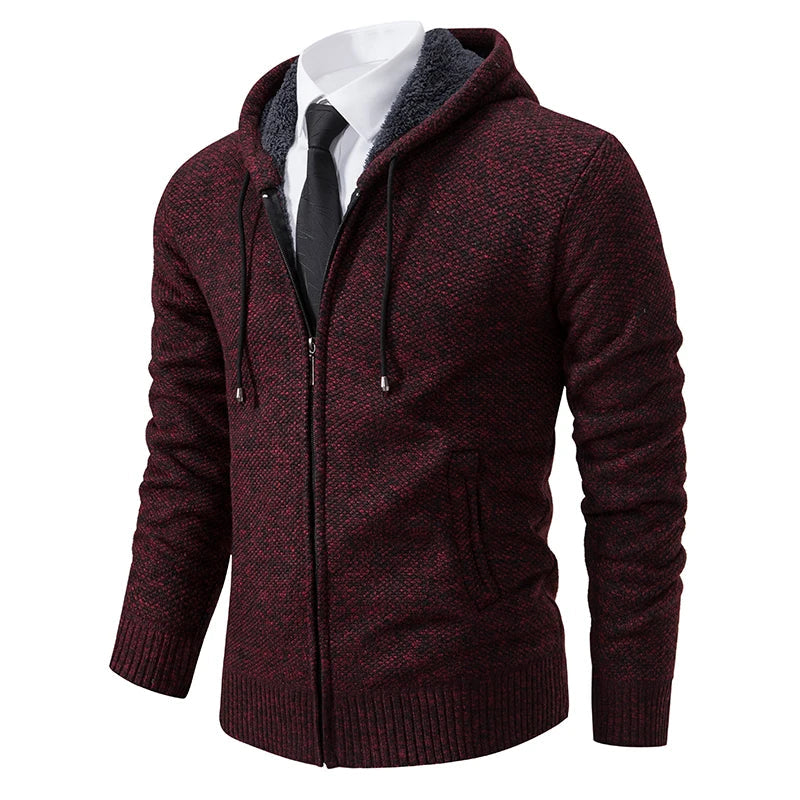 Men's Casual Stand Collar Sweater Zipper Cardigan The Clothing Company Sydney