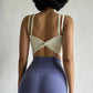 Women's Sports Bras Fitness Top Lingerie, Push Up Fixed Pad Yoga Bra Knotted Back Running Vest Gym Tops The Clothing Company Sydney