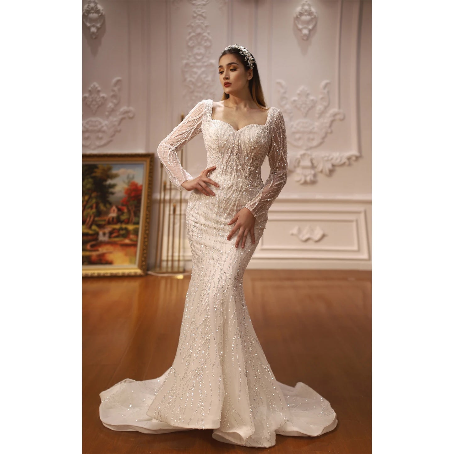 Mermaid Beading Lace Wedding Bridal Dress - The Clothing Company Sydney