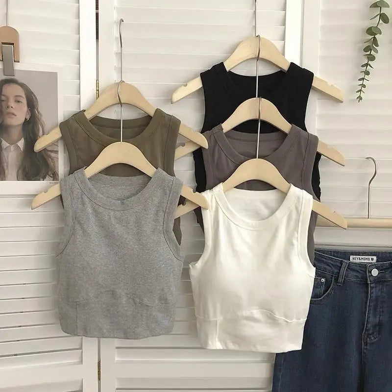2 Pack Sports Bra Women Sleeveless Vest Beautiful Slim Tube Top Underwear With Bra Pads Undershirt Elastic Bralette Crop Top The Clothing Company Sydney
