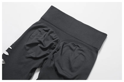 Seamless High-Waist Yoga Leggings – Hollow-Out Push-Up Workout Tights for Women - The Clothing Company Sydney