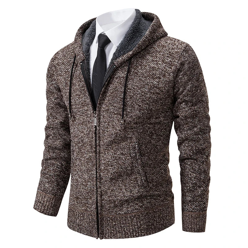 Men's Casual Stand Collar Sweater Zipper Cardigan The Clothing Company Sydney