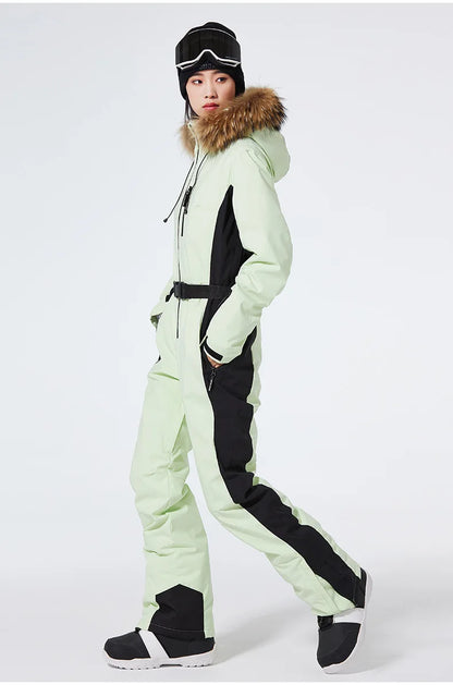 Winter Jumpsuit Ski Suit Outdoor Snowboard Jacket Suit Waterproof Windproof Set Warm Snow Jumpsuit - The Clothing Company Sydney