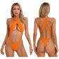 One Piece Womens Bodysuit High Cut Tight Monokini Summer Swimsuit Party Romper Swimwear - The Clothing Company Sydney