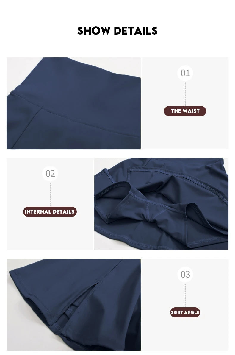 Women's Sports Short Women Golf Tennis Gym Tennis Skirts Shorts Golf Wear Yoga Running Workout Skirt - The Clothing Company Sydney