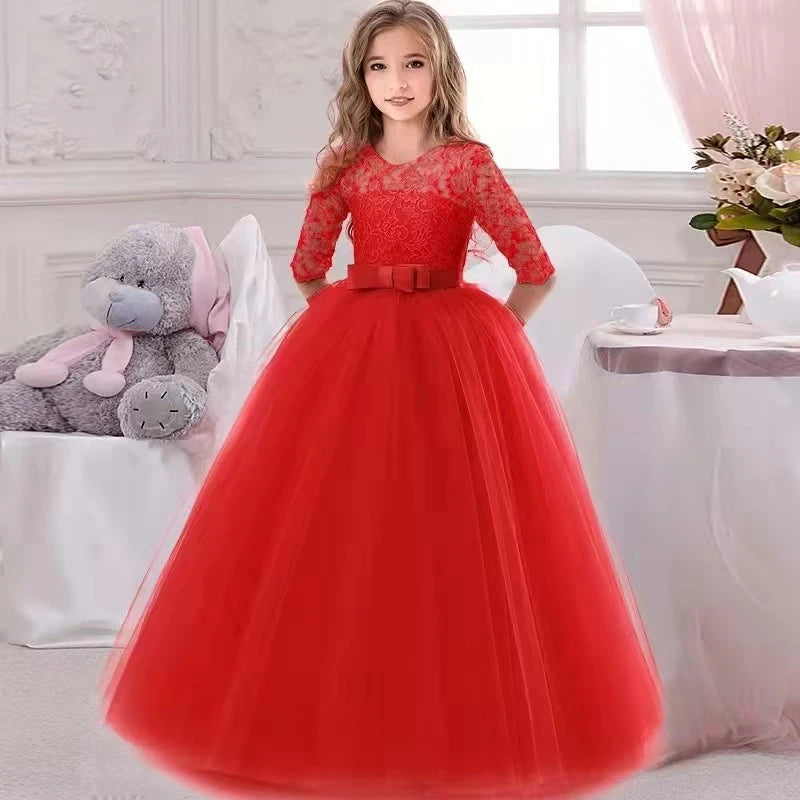 Baby Girl Princess Party Ball Gown Wedding White Kids Christmas Bridesmaid Costume Girl Birthday Party Dress The Clothing Company Sydney