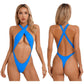 One Piece Womens Bodysuit High Cut Tight Monokini Summer Swimsuit Party Romper Swimwear - The Clothing Company Sydney