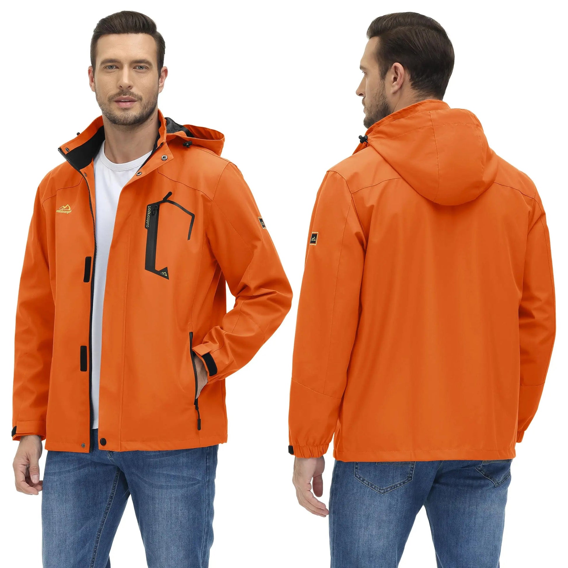 Lightweight Windbreaker Mens Mesh Lined Waterproof Rain Jacket Outdoor Fishing Hiking Jacket with Detachable Hood The Clothing Company Sydney