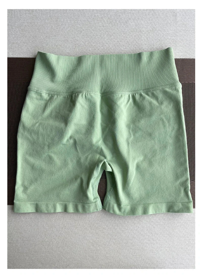 Solid Seamless Half Pants Women Soft  Fitness Outfits Yoga Gym Running Bike Wear Bicycle Skorts The Clothing Company Sydney