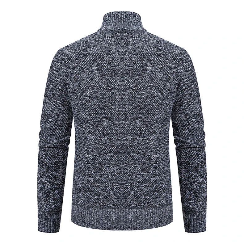 Men's Casual Stand Collar Sweater Zipper Cardigan The Clothing Company Sydney