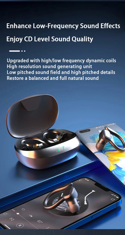 Original SP16 Wireless Earphones Ture Wireless Earbuds Ear hook Sports HiFI Stereo Waterproof Headset With Mic TWS Headphone The Clothing Company Sydney