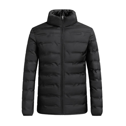 Men’s White Duck Down Winter Jacket – Waterproof Hooded Puffer Coat, Thick & Windproof Parka The Clothing Company Sydney